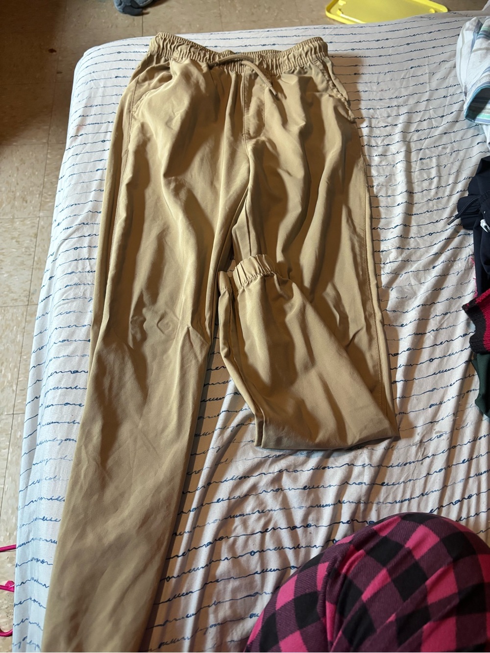 The Children's Place Khaki Elastic Waist Pull-On Pants